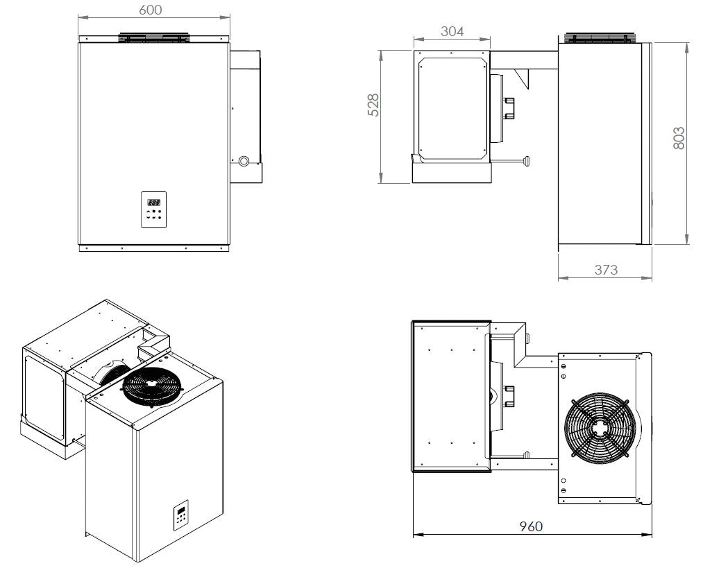 COMBISTEEL KÜHLAGGREGATE HUCKEPACK 13,1-18 M3