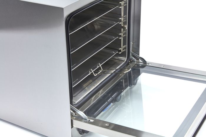 MAXIMA Gastro Konvektionsofen - Grill und Dampf - Passt zu 4 Tabletts - Eingebauter Timer