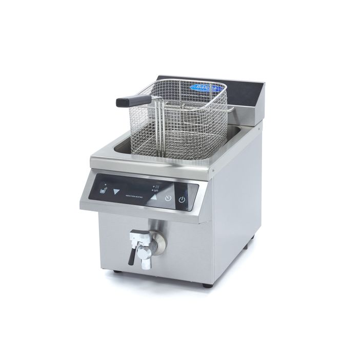 MAXIMA Gastro Fritteuse - 8 l - 2 Körbe - Induktion - mit Ablasshahn