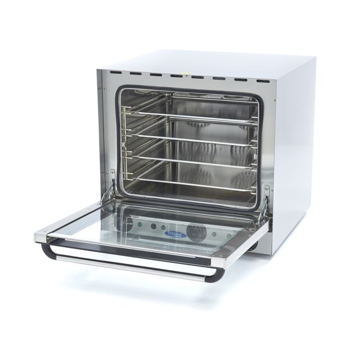 MAXIMA Gastro Konvektionsofen - Grill und Dampf - Passt zu 4 Tabletts - Eingebauter Timer