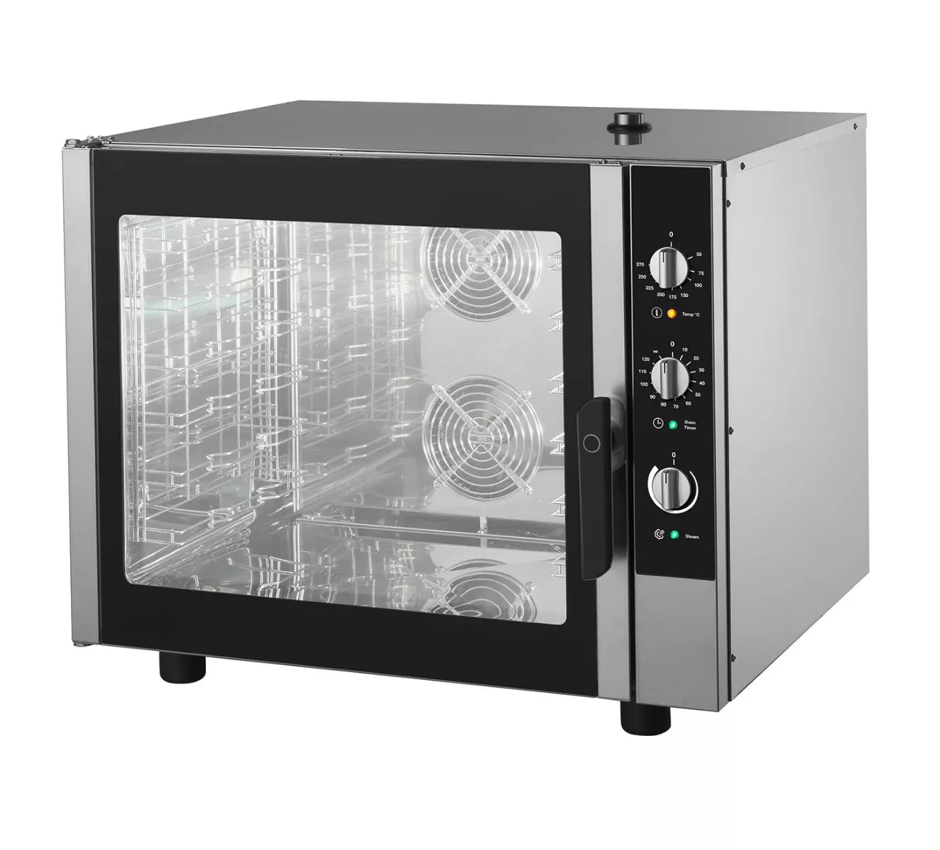 MAXIMA Gastro Combi - Dampfofen - Passt 6 Tabletts (1/1 GN / 60 x 40 cm) - Analog - 400 V