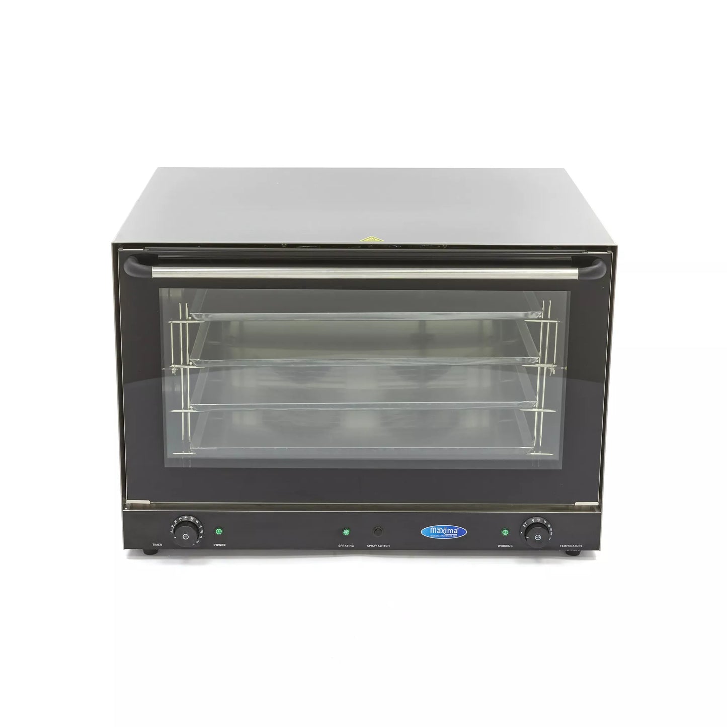 MAXIMA Gastro Konvektionsofen - Dampf - Passt 4 Tabletts (60 x 40 cm) - Eingebauter Timer