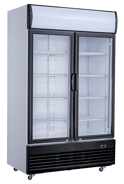 COMBISTEEL KÜHLSCHRANK 2 GLASTÜREN 800L