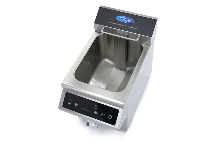 MAXIMA Gastro Fritteuse - 8 l - 2 Körbe - Induktion - mit Ablasshahn
