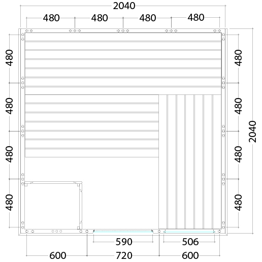 Sentiotec Harvia Komfort Large Massivsauna