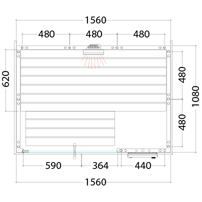Sentiotec Harvia Alaska Mini Infra+ Massivsauna: Sauna-Infra-Kombi
